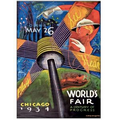 Collectible "Gicl50089e Process" Stock Poster Art - Chicago World's Fair 1934